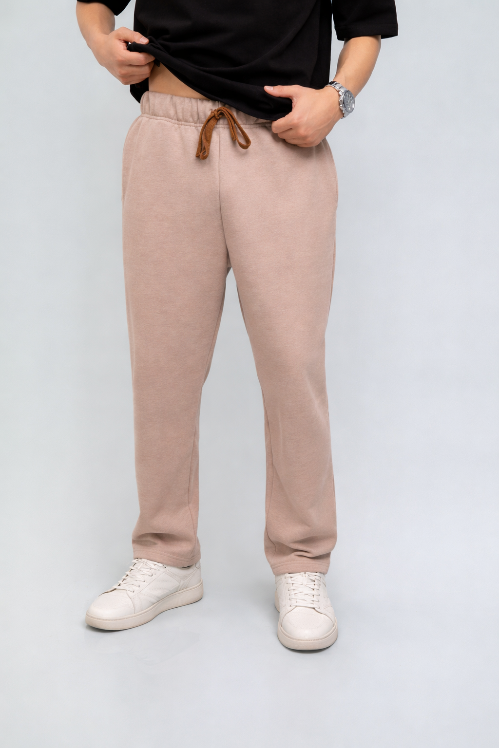 Beatline Pant Arena — pantalón casual minimalista algodón hecho en Ecuador, COFRA STUDIO